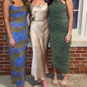 Shona Joy Cowl Midi Dress